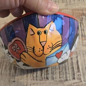 Colorful Cat Bowl